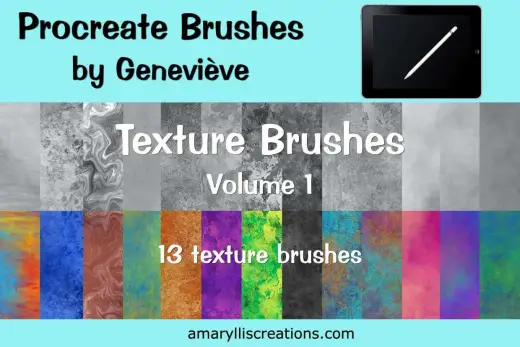 13 free texture brushes — Procreate brush