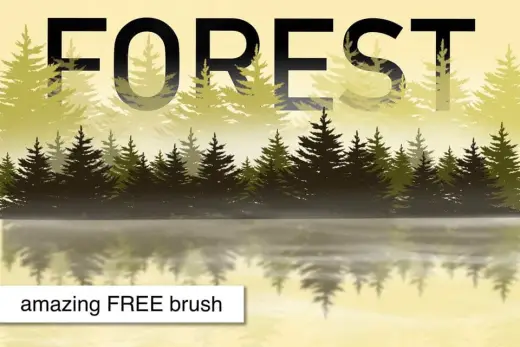 Amazing FOREST brush FREE — Procreate brush