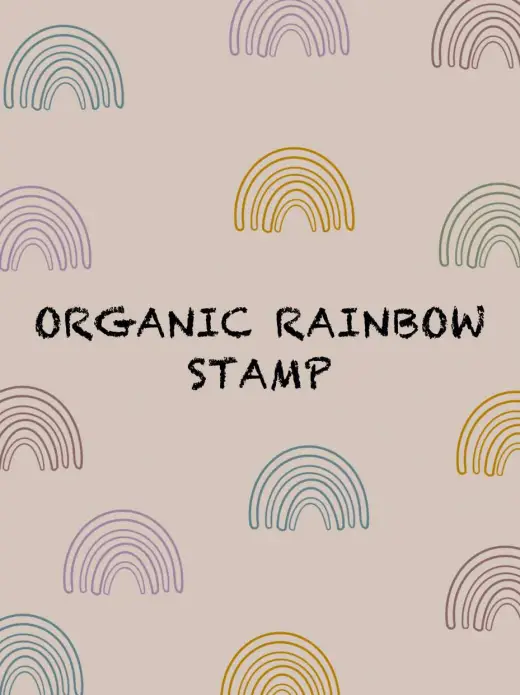 FREE STAMP ORGANIC RAINBOW — Procreate brush