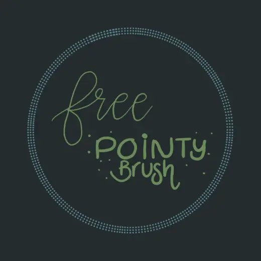 Free pointed brush — Procreate brush