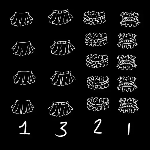 (Free) Fun Anime Ruffles — Procreate brush
