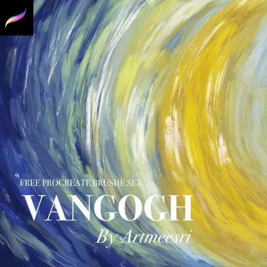 FREE!! Vangogh Oil brush set — Procreate brush