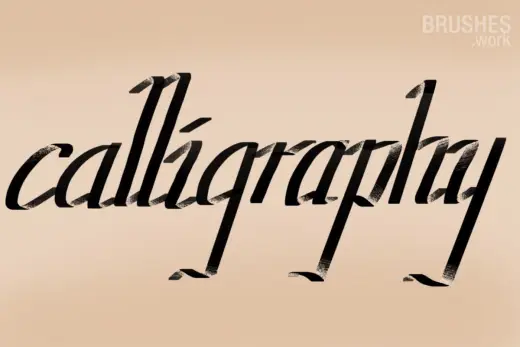 Amazing Calligraphy brush — Procreate brush