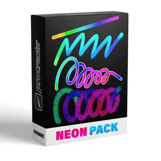 FREE Neon Brushes Pack — Procreate brush