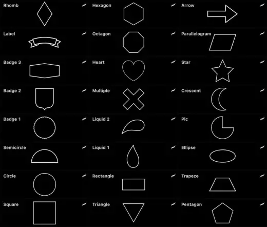 Shape Brushes Pack — Procreate brush