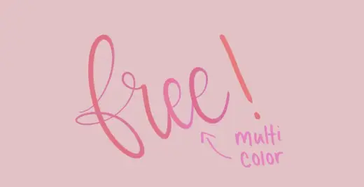 Free Multicolor brush — Procreate brush