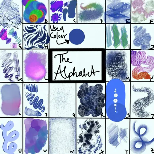 The Alphabet Brush Set — Procreate brush