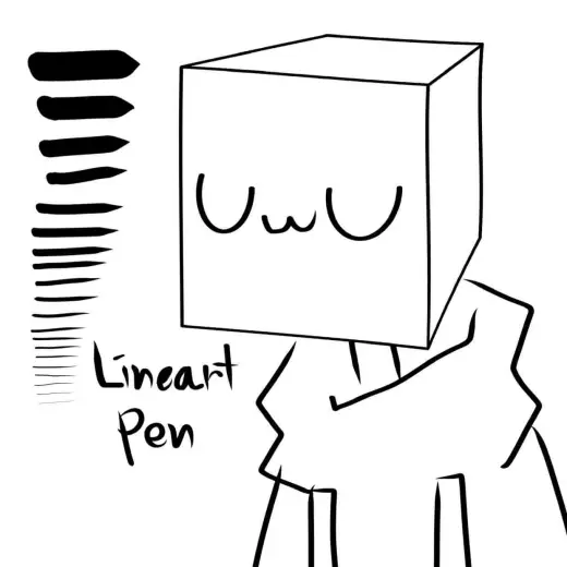 (Free) The most simple Lineart pen — Procreate brush