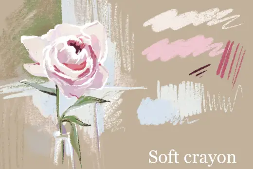 Amazing Soft Crayon brush — Procreate brush