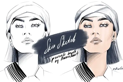 Amazing Skin Sketch brush — Procreate brush