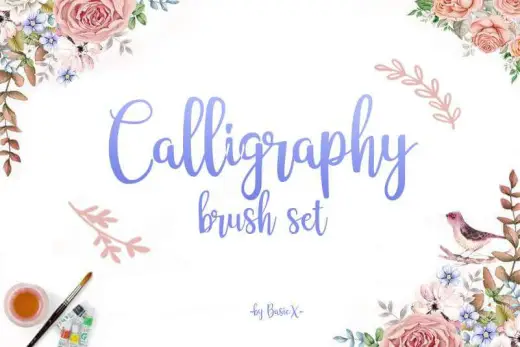 Free Calligraphy brushset for procreate — Procreate brush