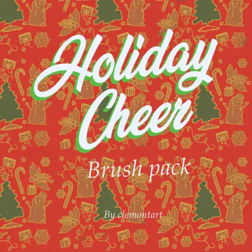 FREE Holiday Gift Wrap Pattern Brush — Procreate brush