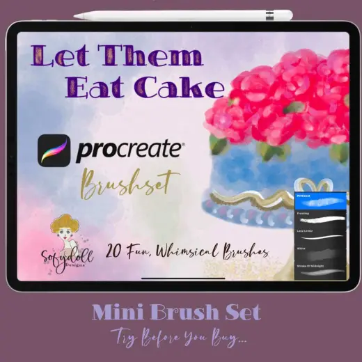Let Them Eat Cake – FREE Mini Brush Set — Procreate brush