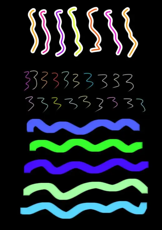 3 free color changing brushes — Procreate brush