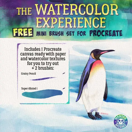 FREE Watercolor Brushes for Procreate — Procreate brush