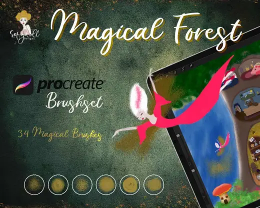 NEW Magical Forest Procreate Mini Set! — Procreate brush