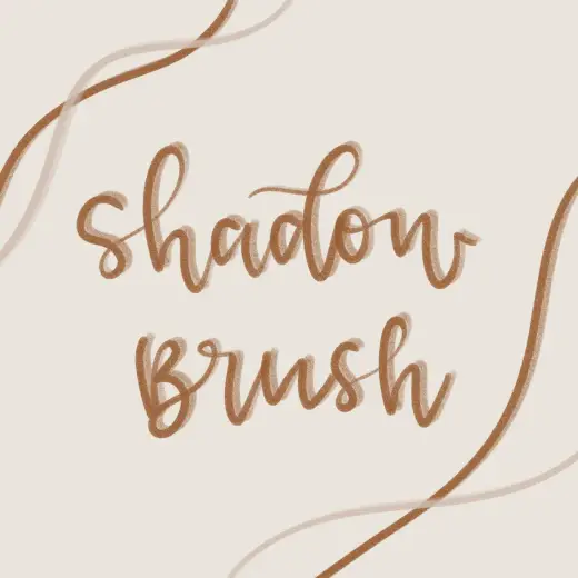 Shadow Lettering BRUSHSET — Procreate brush