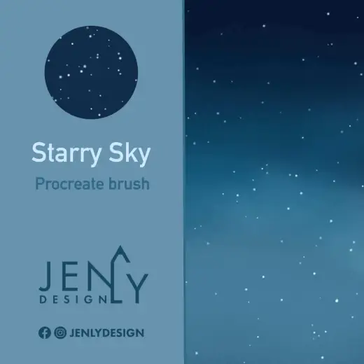FREE Starry Sky Brush — Procreate brush