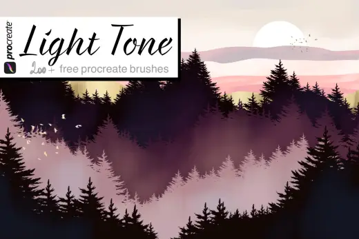 Light tone brush — Procreate brush