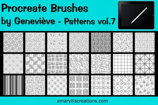 New free pattern brushes — Procreate brush