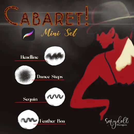 New Cabaret Mini Set — Procreate brush