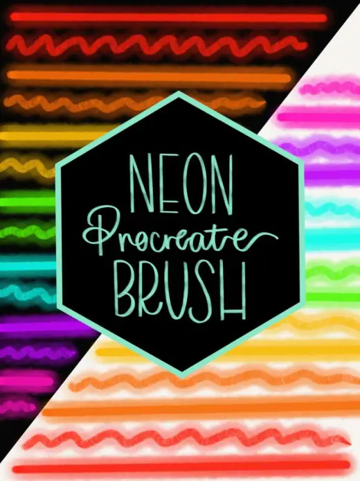 Neon Procreate Brush — Procreate brush