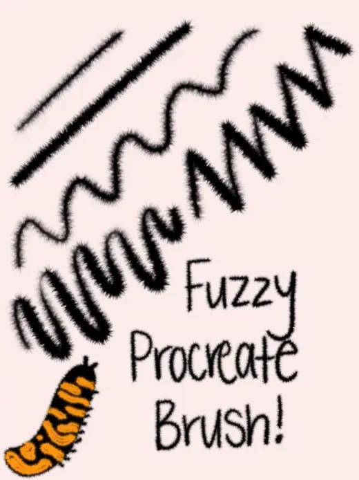 Free procreate Fuzzy Brush! — Procreate brush