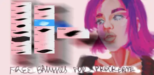 Free brushes basic for portrait — Procreate brush