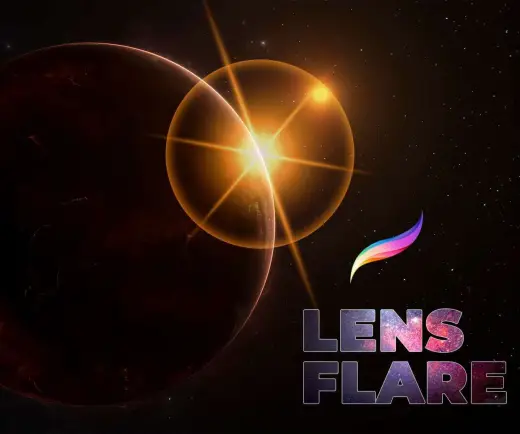 20+ Lens Flare Brushes — Procreate brush