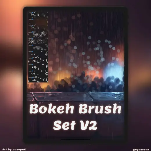 FREE Bokeh Brush Set! V2 — Procreate brush