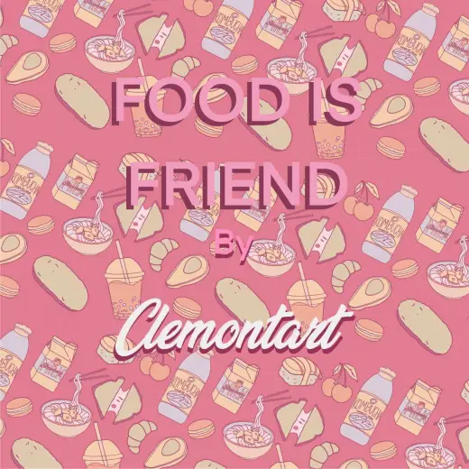 Food Is Friend – FREE Pattern Brush — Procreate brush