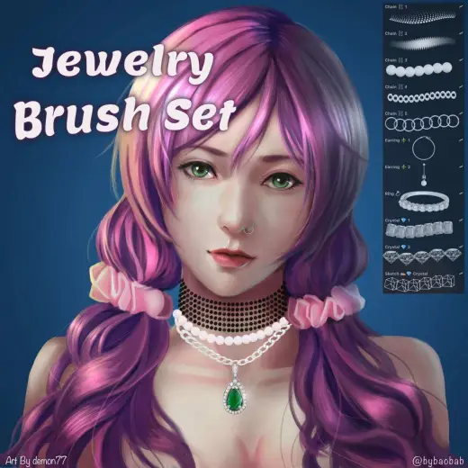 FREE Jewelry Brush Set! — Procreate brush