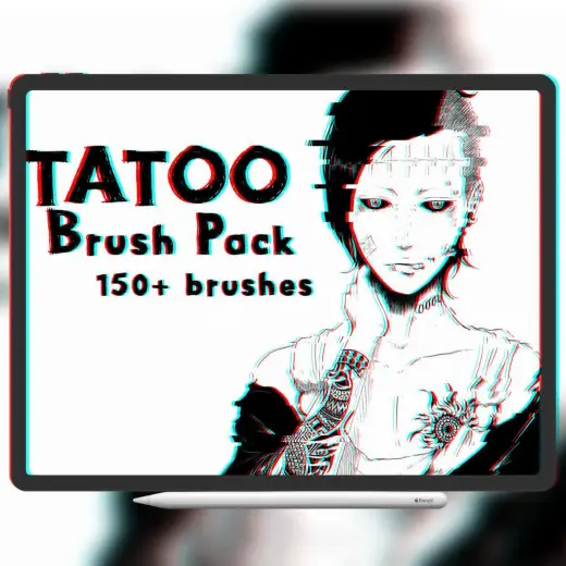 Free Tatoo brush pack for procreate! — Procreate brush