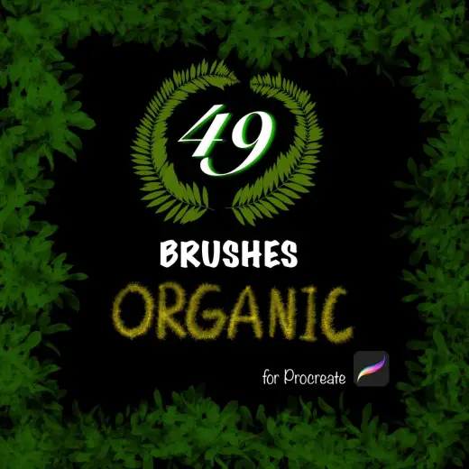 Brushes Organic for Procreate — Procreate brush