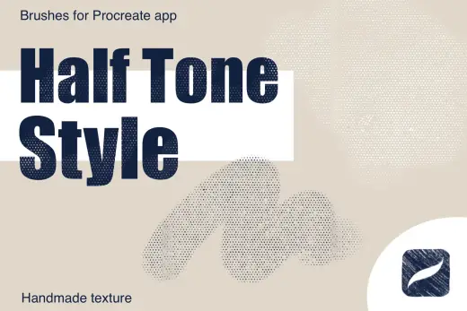 Half Tone Style FREE brush — Procreate brush
