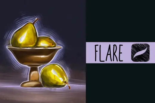 FLARE free brush — Procreate brush