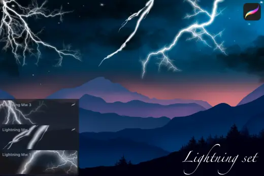 Lighting procreate FREE brush set — Procreate brush