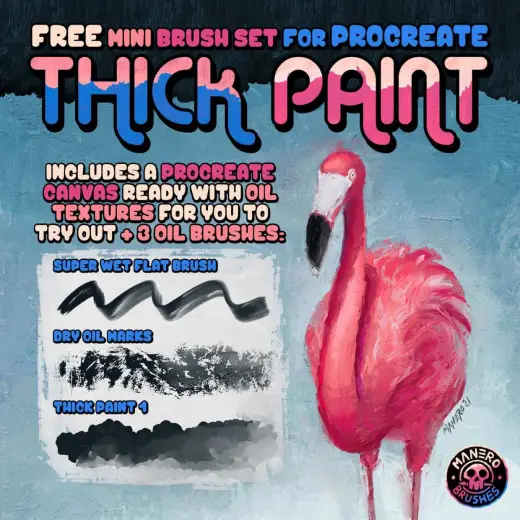Thick Paint Free Oil Brushes! — Procreate brush