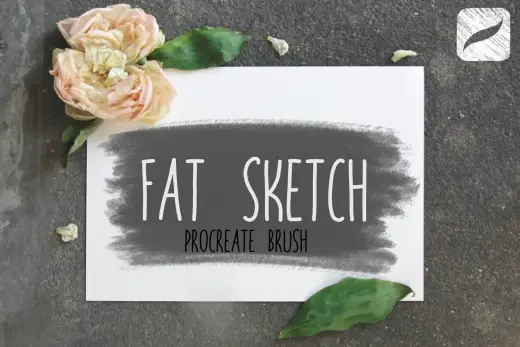 Fat Sketch procreate brush free — Procreate brush