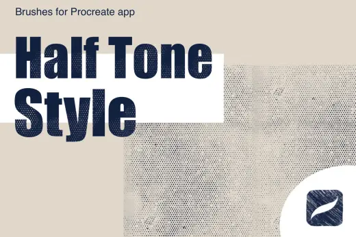 HALF TONE procreate brush — Procreate brush