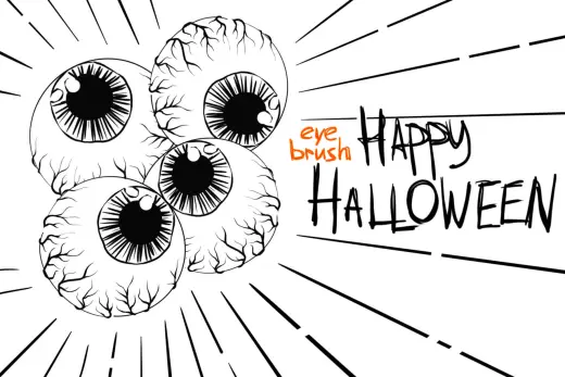 Halloween Eye free PROCREATE brush — Procreate brush