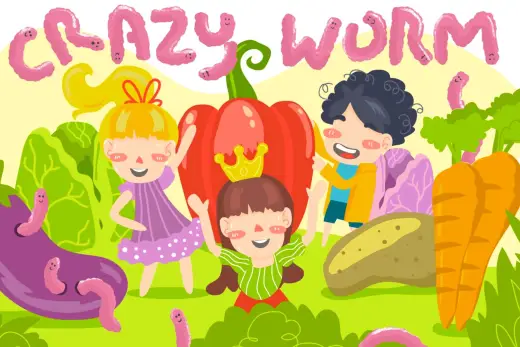 Crazy Worm brush — Procreate brush