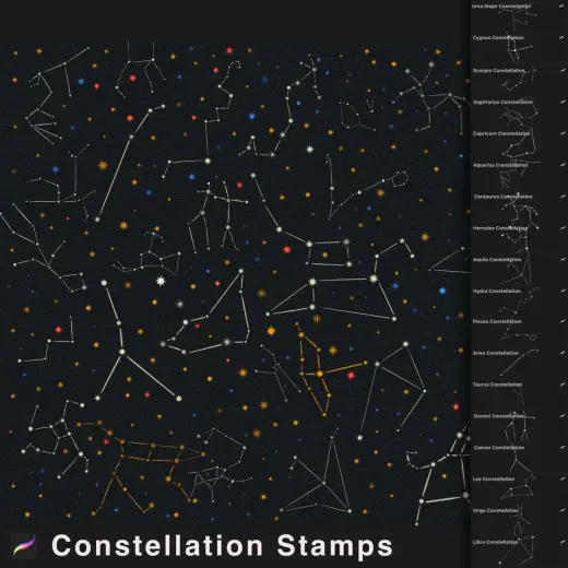 Cosmic Brush Packs FREE — Procreate brush