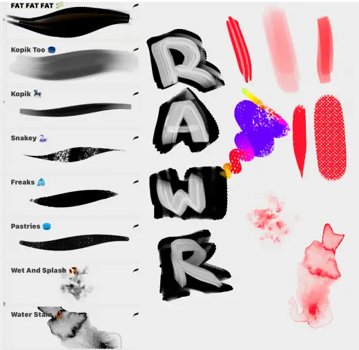 New set free brushes — Procreate brush
