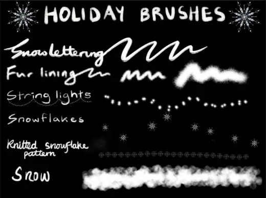 Holiday Brushset — Procreate brush