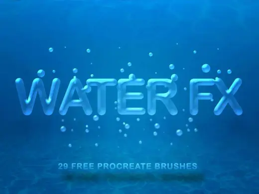 Free water brushes! — Procreate brush