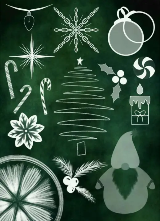 Free Holiday Stamps! — Procreate brush