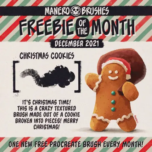 December’s FREE brush! — Procreate brush