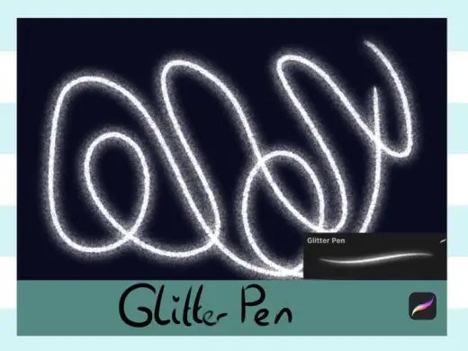 Glitter pen! — Procreate brush