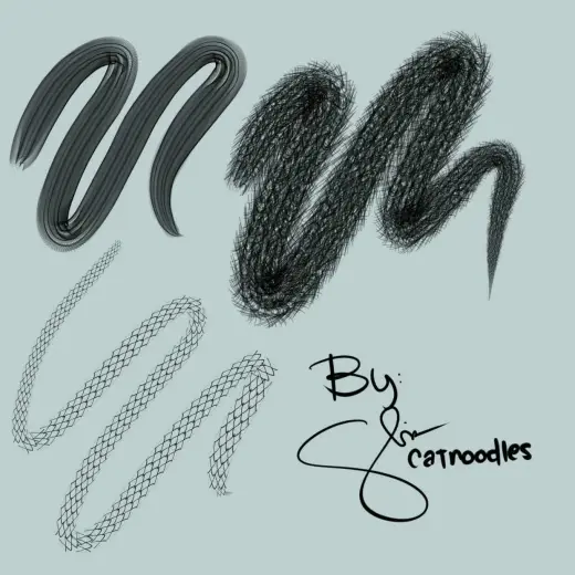 Brush – Snake scales and bones — Procreate brush